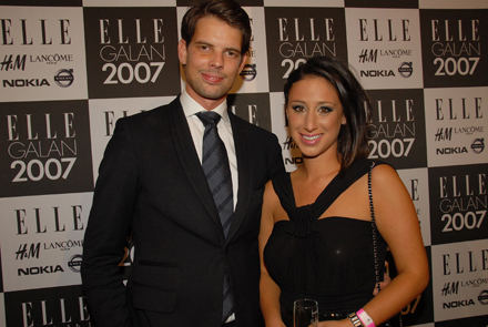 Katrin med maken Alex på Elle-galan i vintras.